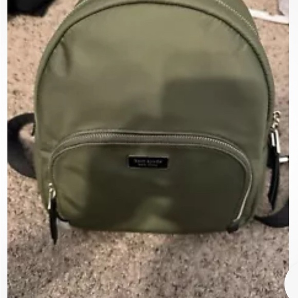 Kate Spade New York NWOT Dawn Sapling Green Nylon Meduim Backpack - Picture 5 of 8